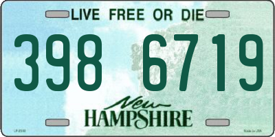 NH license plate 3986719