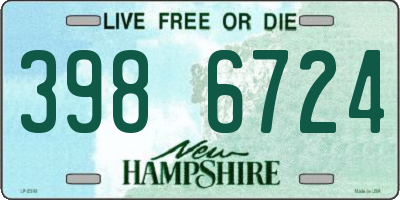 NH license plate 3986724