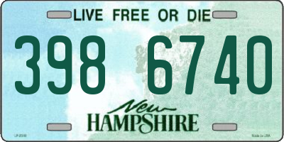 NH license plate 3986740