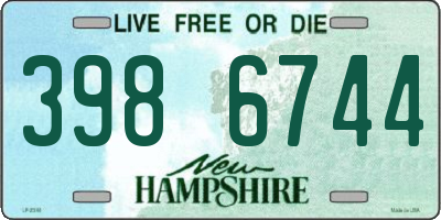 NH license plate 3986744