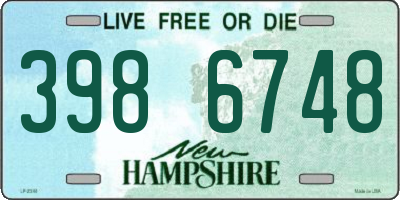 NH license plate 3986748