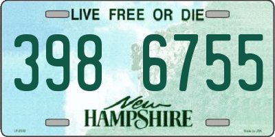 NH license plate 3986755