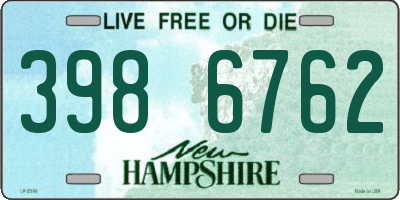 NH license plate 3986762