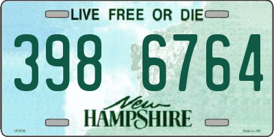 NH license plate 3986764