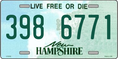 NH license plate 3986771