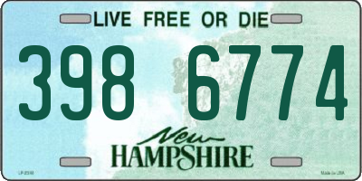 NH license plate 3986774