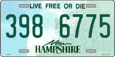 NH license plate 3986775