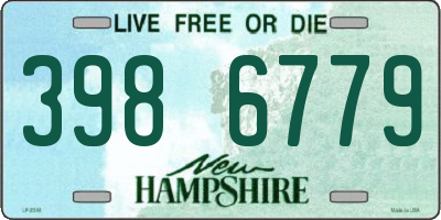 NH license plate 3986779