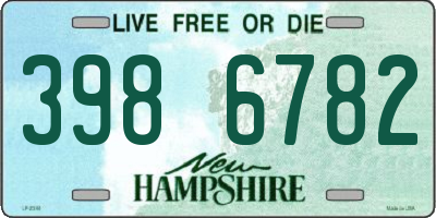 NH license plate 3986782