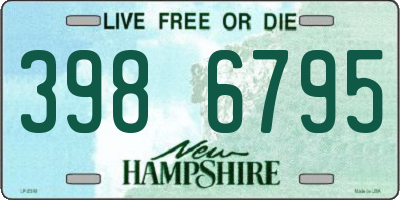 NH license plate 3986795