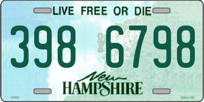 NH license plate 3986798