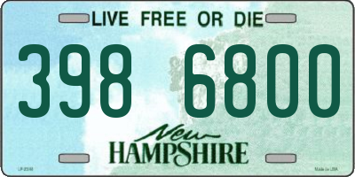 NH license plate 3986800