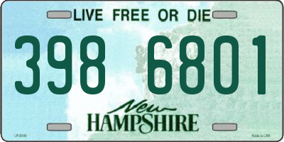 NH license plate 3986801