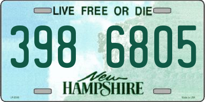 NH license plate 3986805