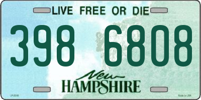 NH license plate 3986808