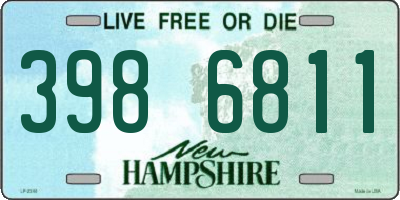 NH license plate 3986811