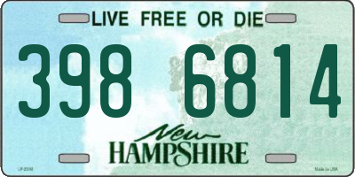 NH license plate 3986814