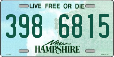 NH license plate 3986815