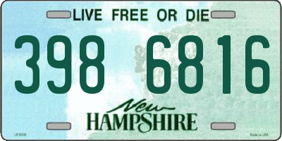 NH license plate 3986816