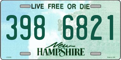 NH license plate 3986821