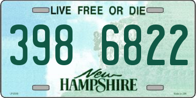 NH license plate 3986822