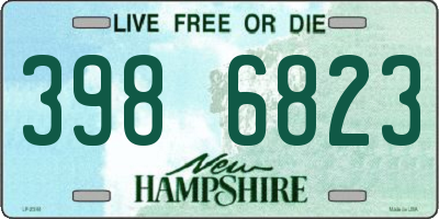 NH license plate 3986823