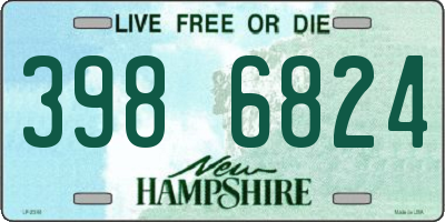 NH license plate 3986824