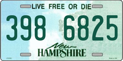 NH license plate 3986825