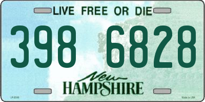 NH license plate 3986828