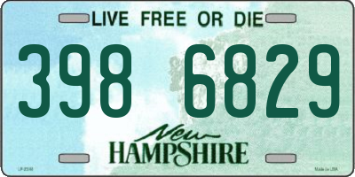 NH license plate 3986829