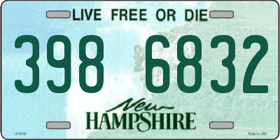 NH license plate 3986832