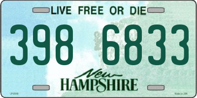 NH license plate 3986833