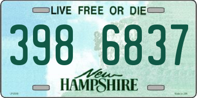 NH license plate 3986837