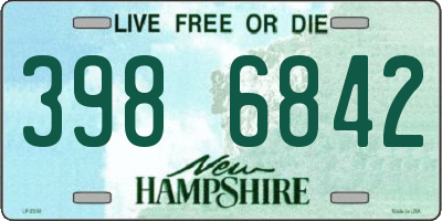 NH license plate 3986842