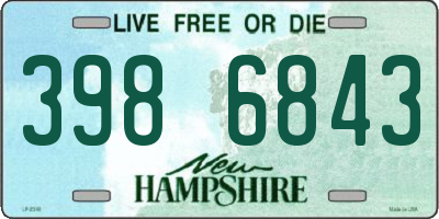 NH license plate 3986843