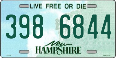 NH license plate 3986844