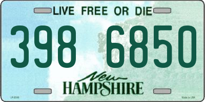 NH license plate 3986850