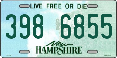 NH license plate 3986855