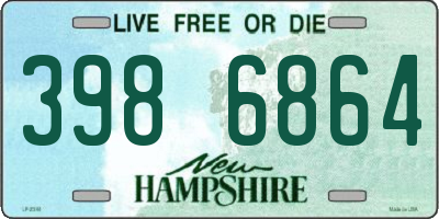 NH license plate 3986864