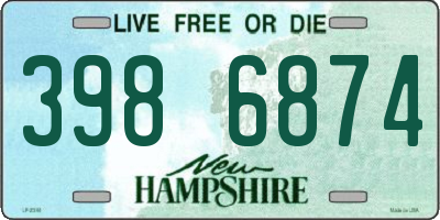 NH license plate 3986874