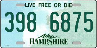 NH license plate 3986875