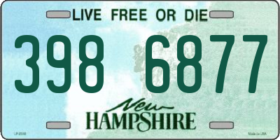 NH license plate 3986877