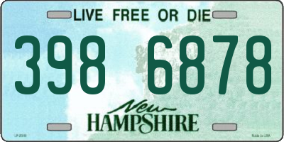 NH license plate 3986878