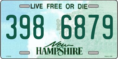 NH license plate 3986879