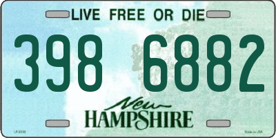 NH license plate 3986882