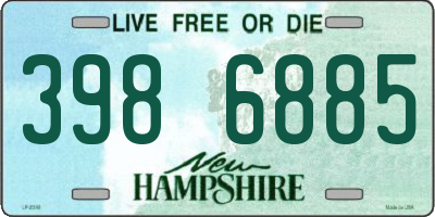 NH license plate 3986885