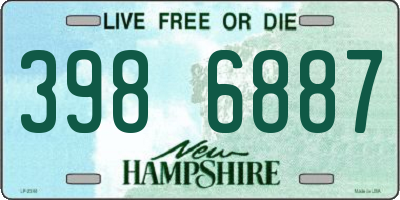 NH license plate 3986887