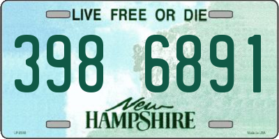 NH license plate 3986891