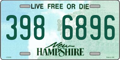 NH license plate 3986896