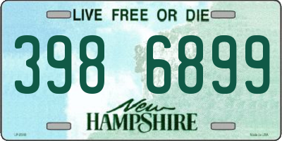 NH license plate 3986899